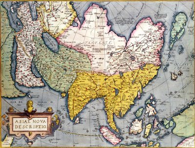 Asia: Map of the Continent Including Japan and the East Indies with Part of New Guinea, c.1580 by Abraham Ortelius